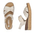 Rieker 63795 Ladies Wedged Sandals with Hook and Loop